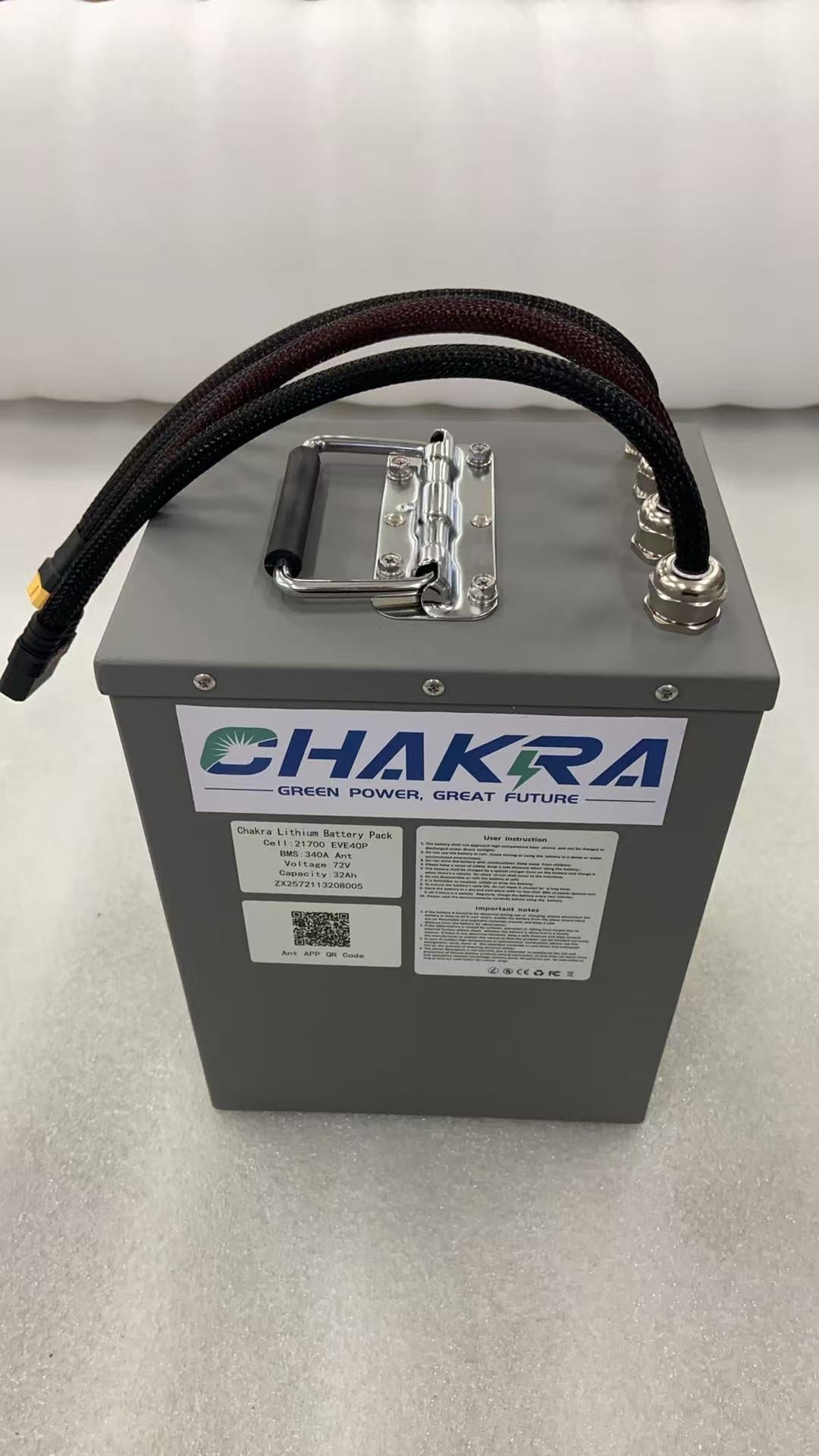 72V 32Ah 280A Smart Lithium Battery w/ Bluetooth BMS for Razor