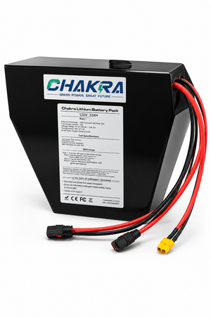 Premium 120V 32Ah lithium battery for FIIDO Q1 and QS Motor modification projects with JK Smart BMS.