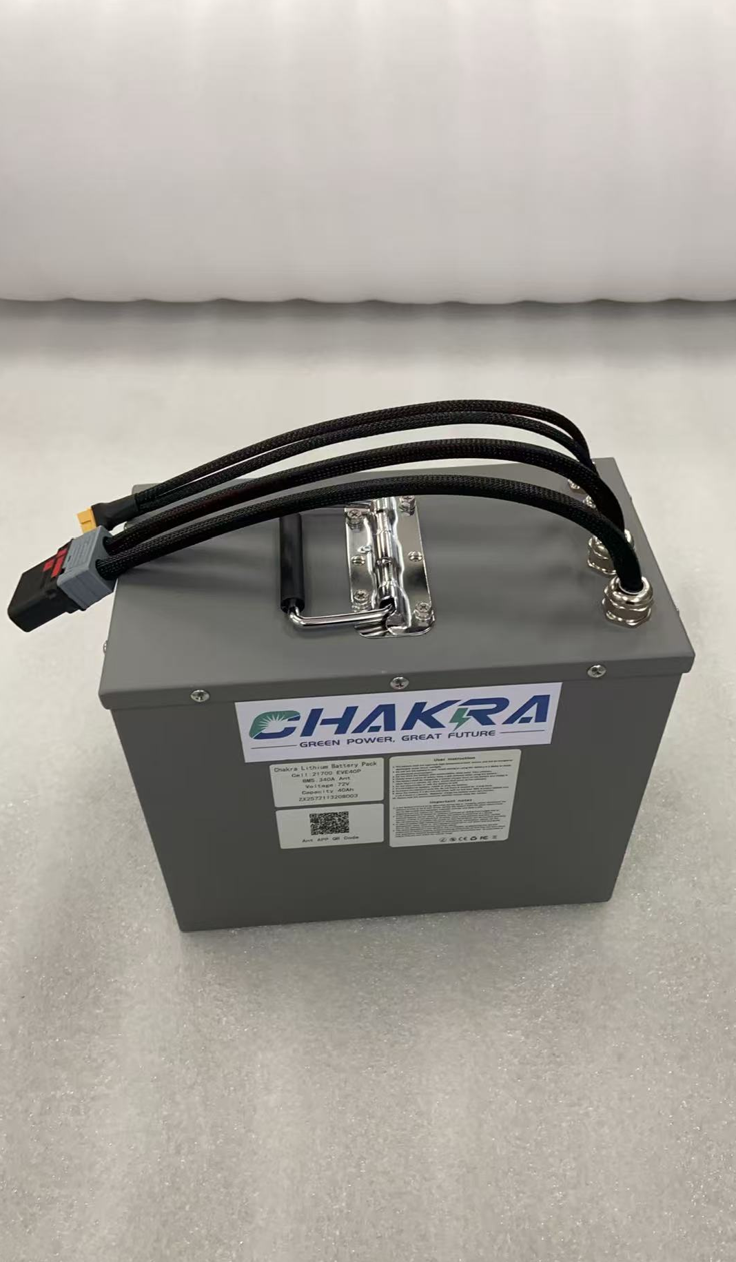 Chakra high output 72V40AH340A ant bms lithium battery with metal case
