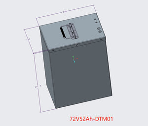 High-Performance 72V Chakra Custom Battery Metal Housing Design Drawing
