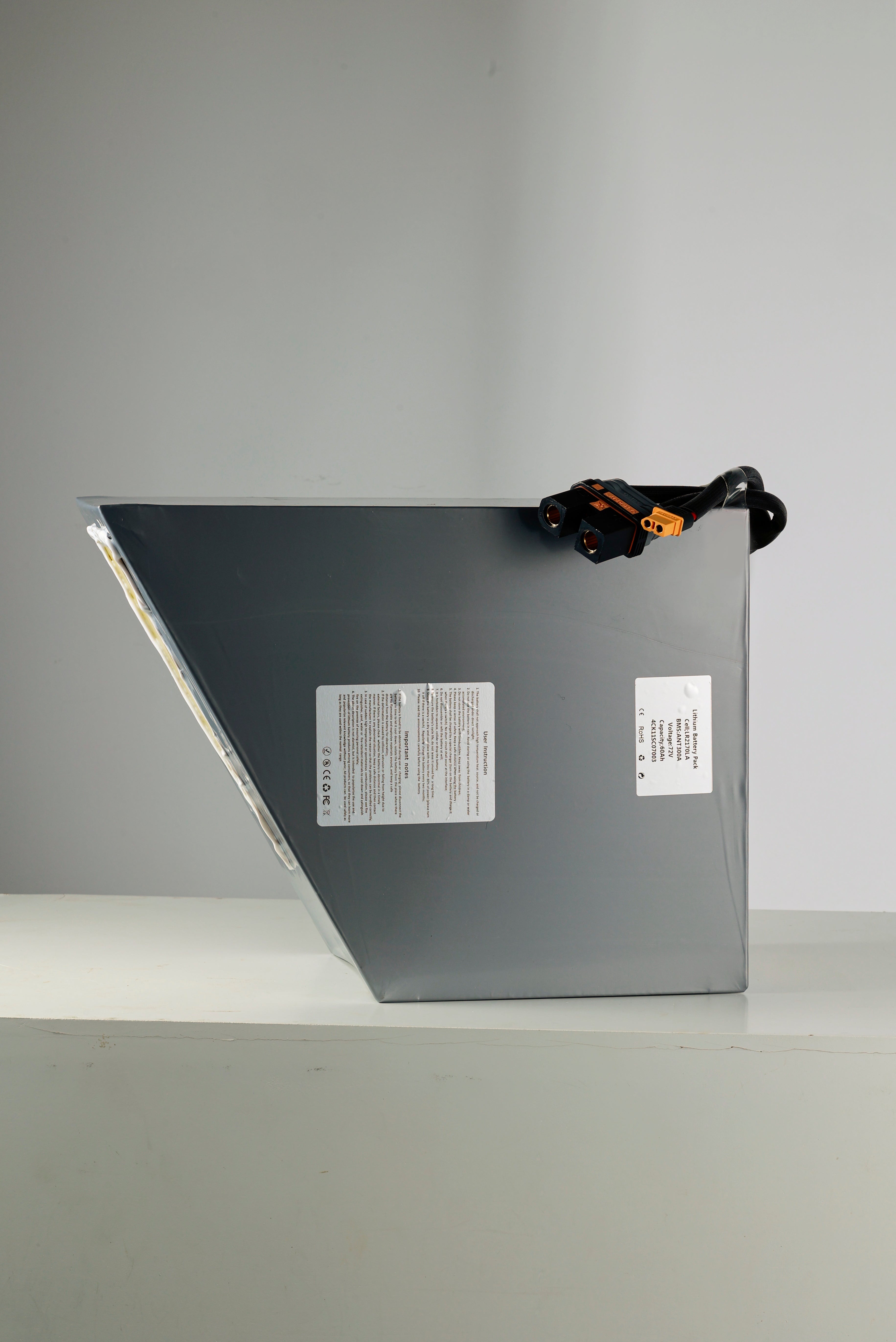 72V 50.4Ah 420A Smart Lithium Battery w/ Bluetooth BMS for Electric Motorcycle