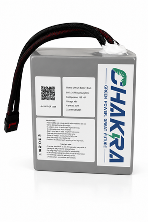The high discharge ternary lithium battery used for Razorbike comes from Chakra
