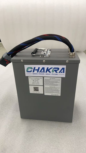 Chakra batteries with metal casings are used in Crazy Karting