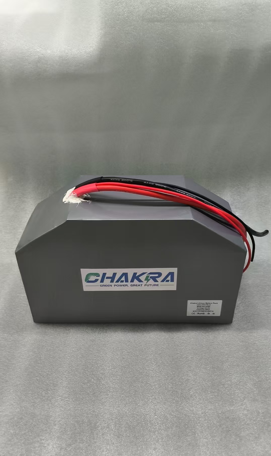 The 82.8V bomber battery is supplied by Chakra Battery Energy Company