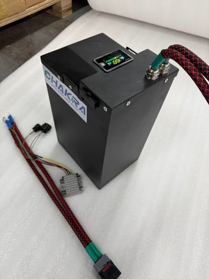 81.4V 70AH SURRON Ultra Bee Upgrade Battery manufactured by Chakra Battery Company, featuring RS50 Grade A cells and an Ant BMS rated for 340A continuous current.