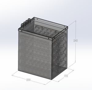 Razor motorcycle battery under construction