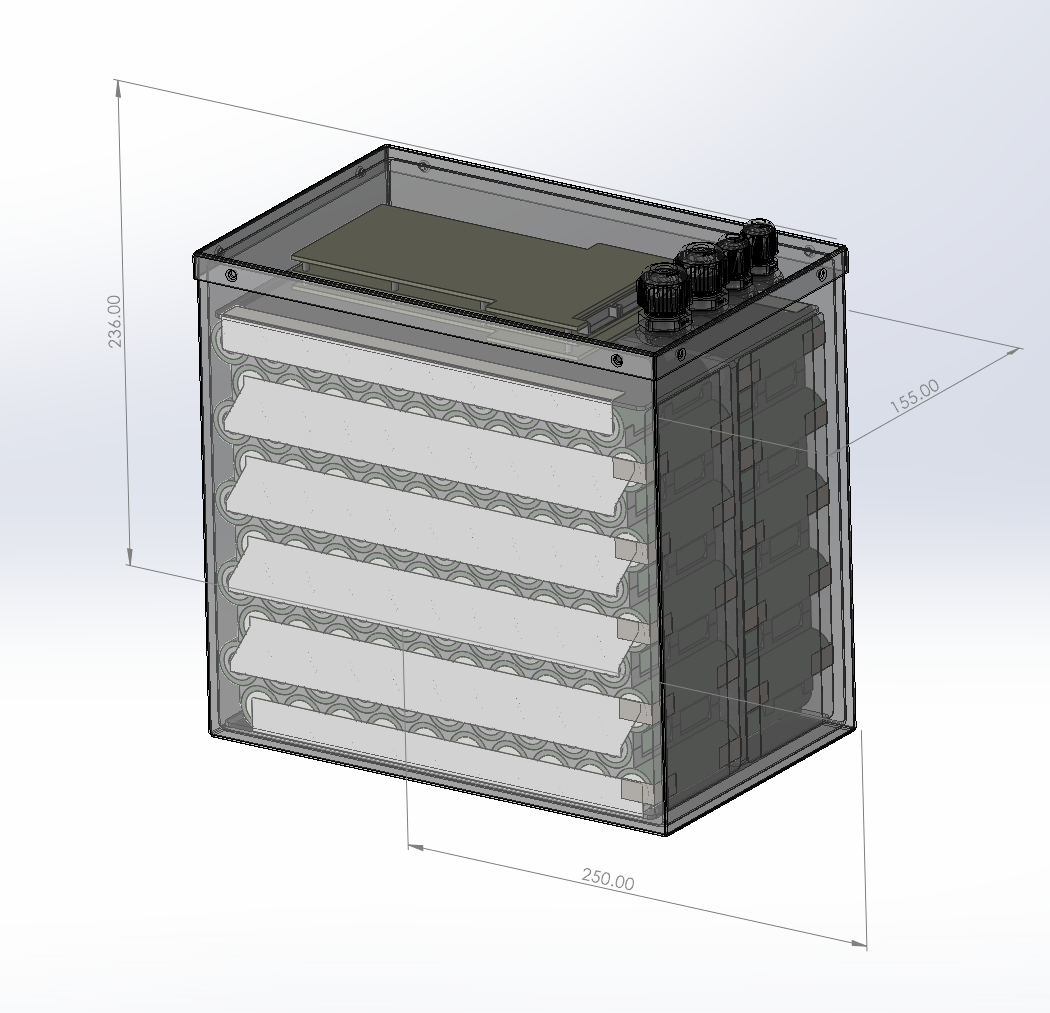 Chakra 72V40ah420A High Output Lithium Battery Design Drawing