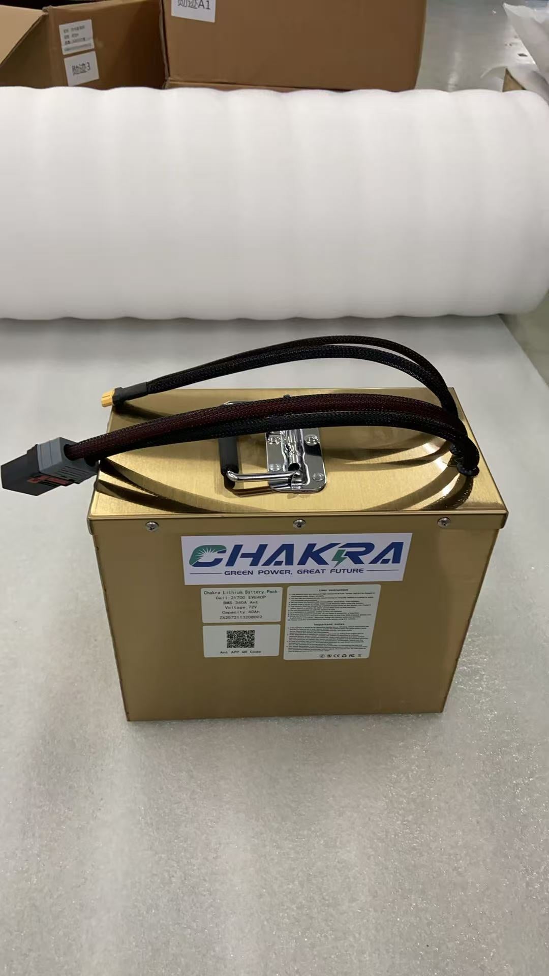 Chakra customized battery for go karting
