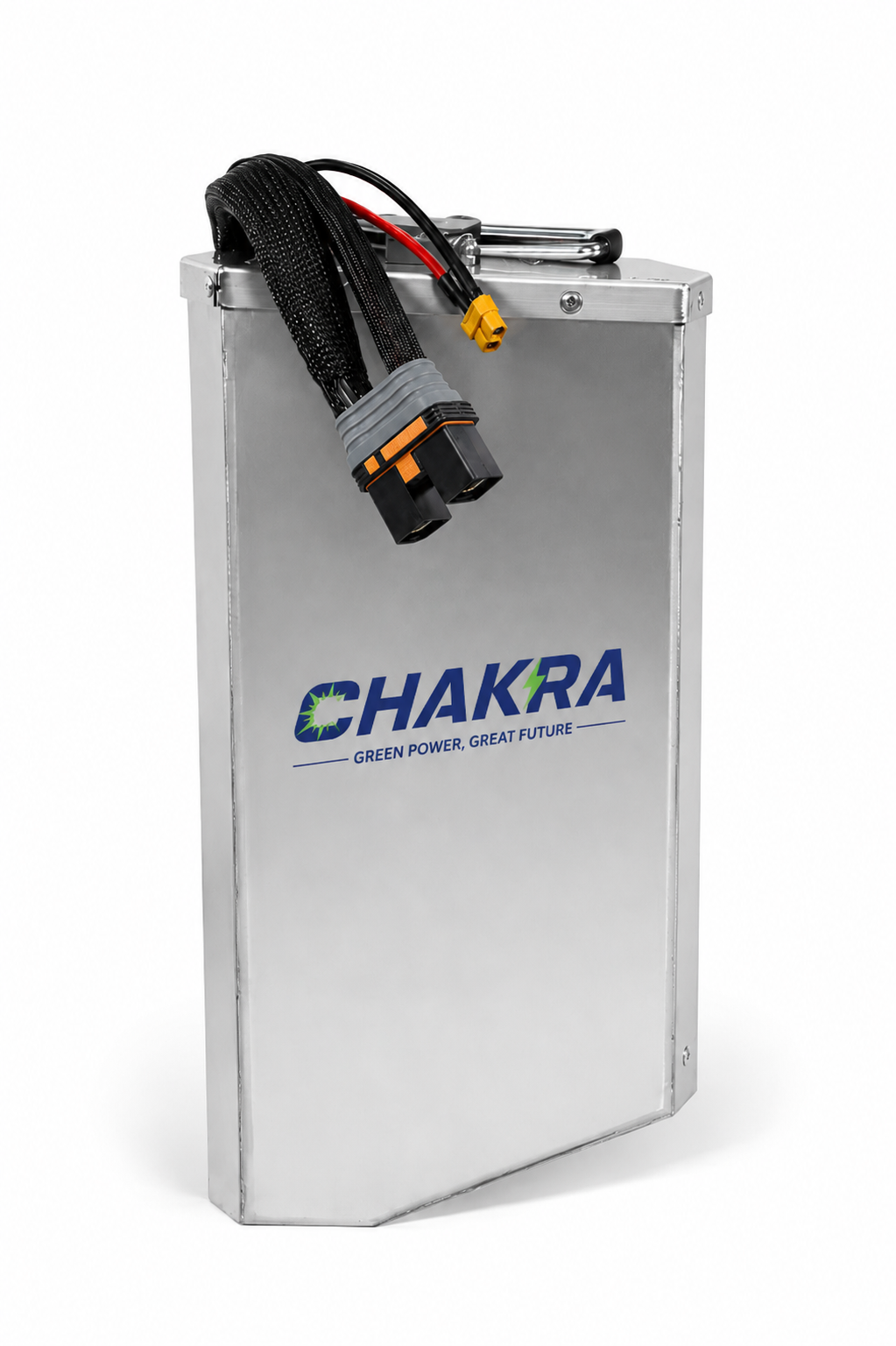 This 72-volt, 65-amp-hour smart lithium-ion battery, manufactured by Chakra Battery, is ideal for high-power electric motorcycles such as the Honda CRF250.