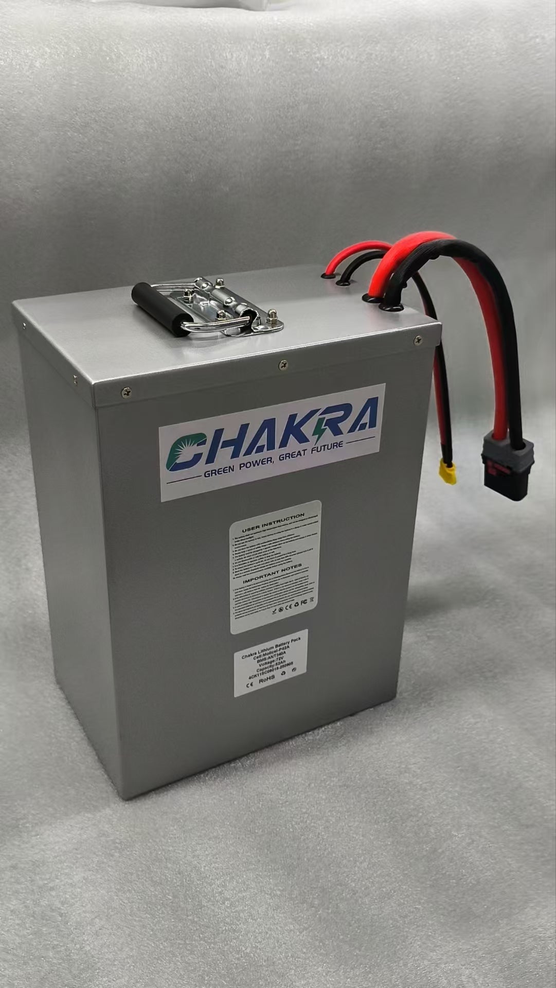 Chakra batteries with metal casings are used in Crazy Karting