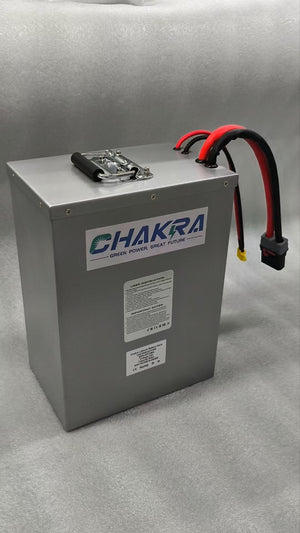 Chakra batteries with metal casings are used in Crazy Karting