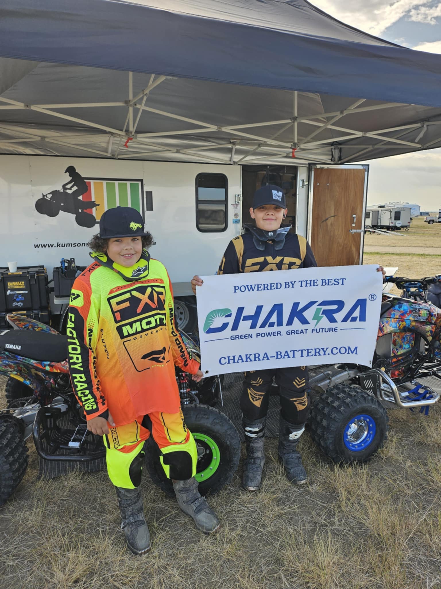 Racing team partnering with the Chakra battery brand