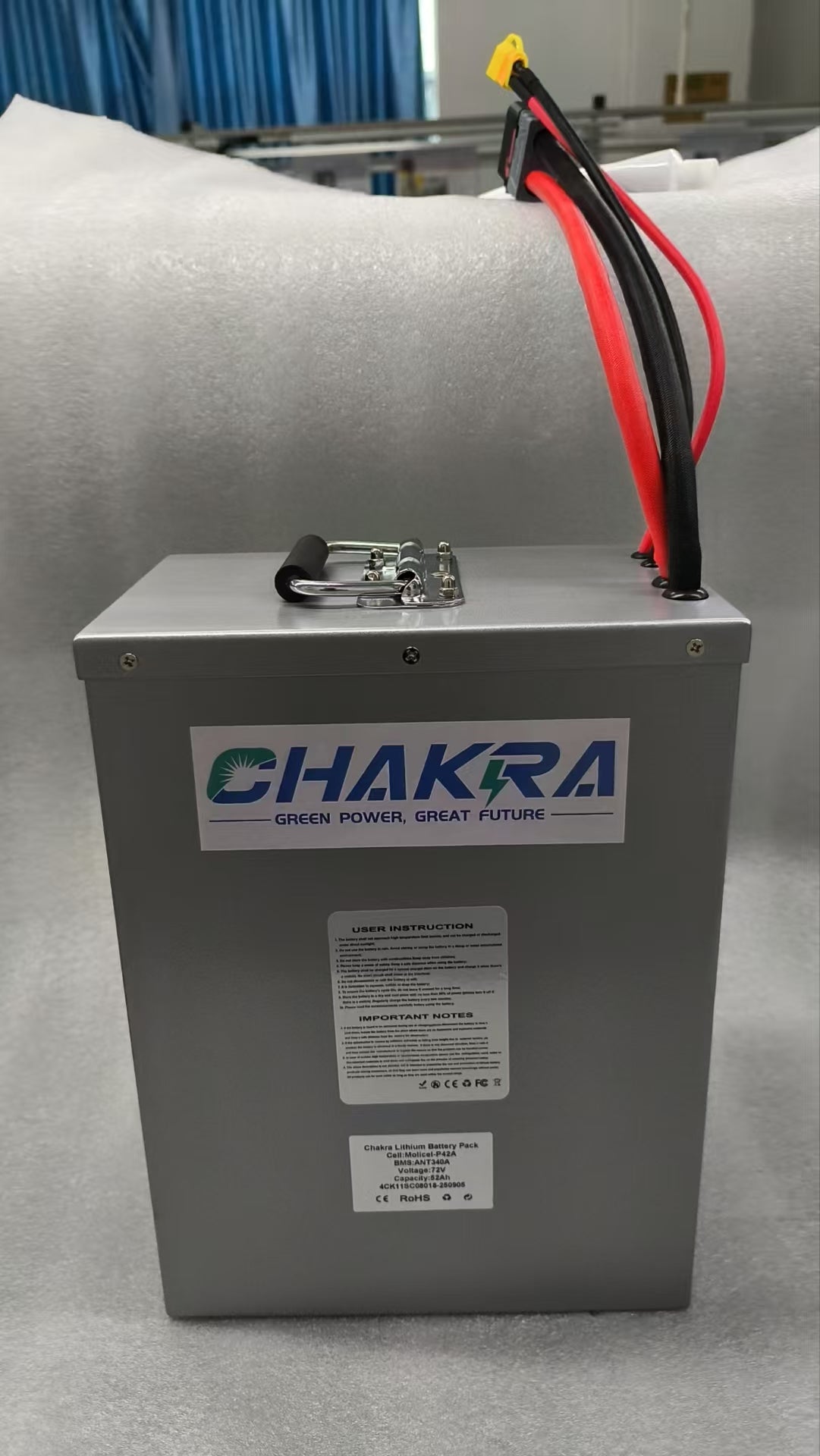 Chakra Battery with QS10 Discharge Port, 340A BMS, High-Power Discharge