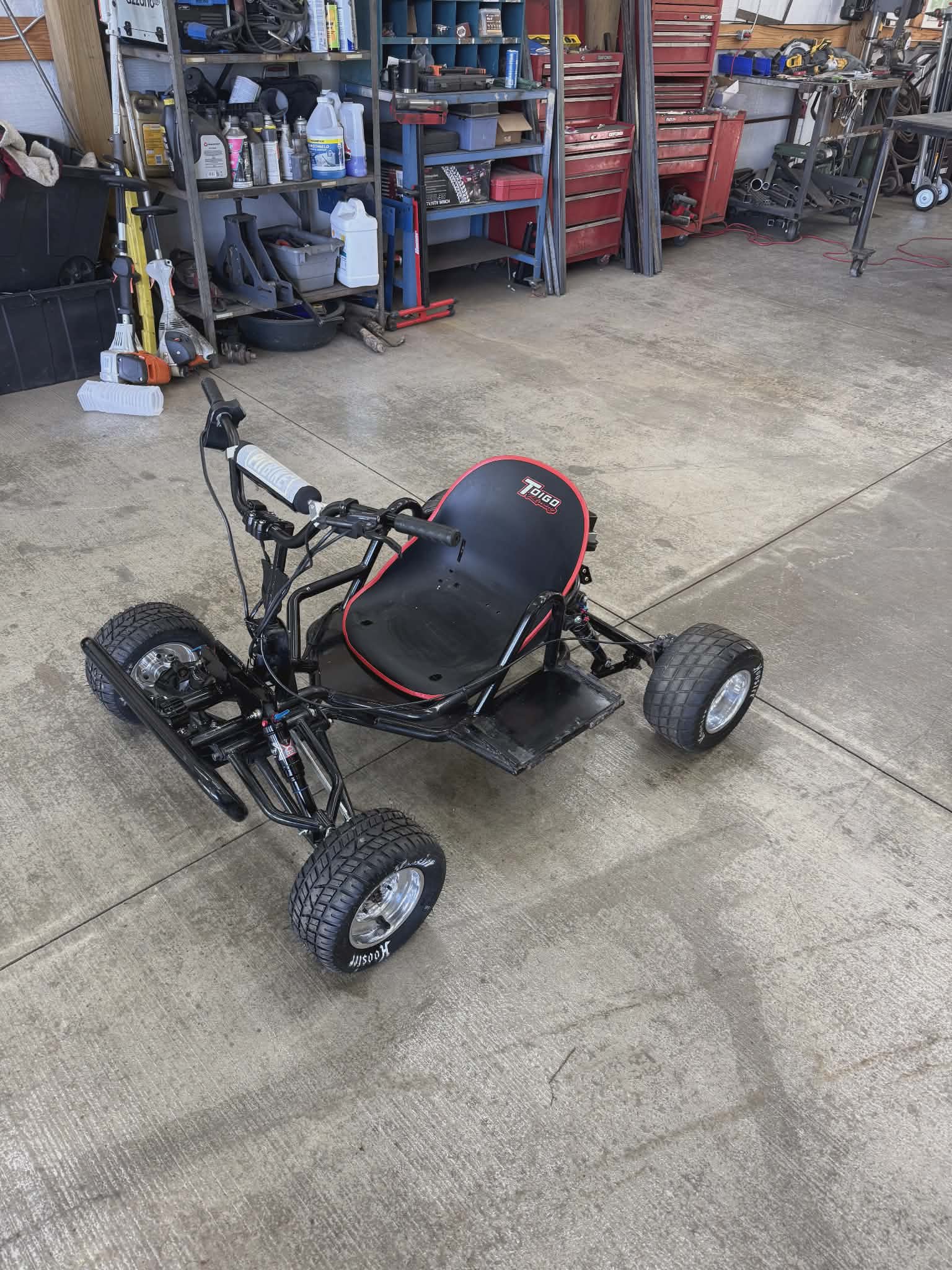 Modified go-karts from Chakra Battery Company