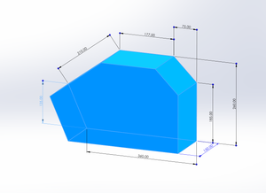 Schematic Diagram of Bomber Size Produced by Chakra Battery 60AH