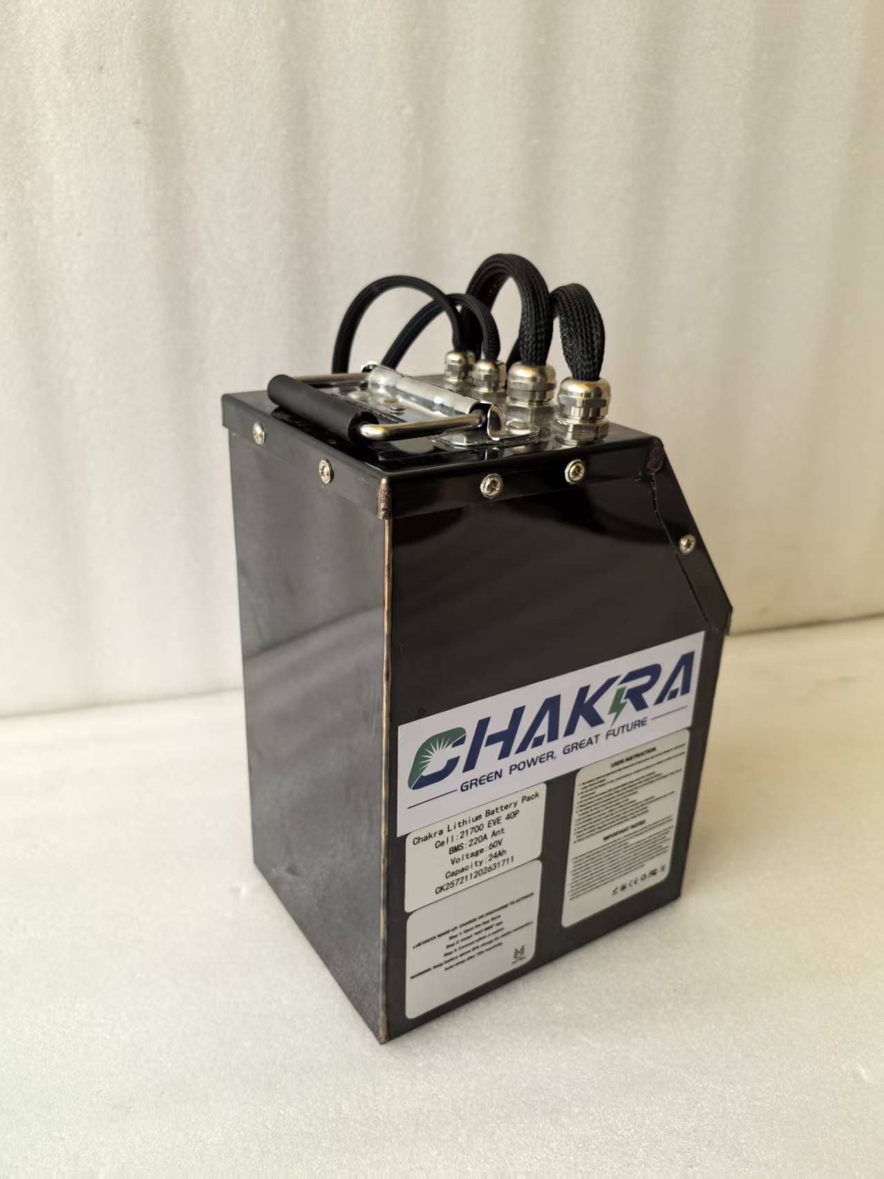 72V 24Ah 162A Smart Lithium Battery w/ Bluetooth BMS for Yozma