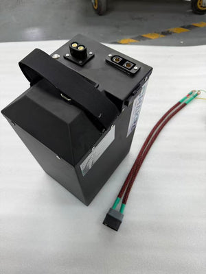 81.4V 70AH SURRON Ultra Bee Upgrade Battery manufactured by Chakra Battery Company, featuring Grade A cells, an Ant BMS with 340A continuous current rating, and a QS10 discharge port.