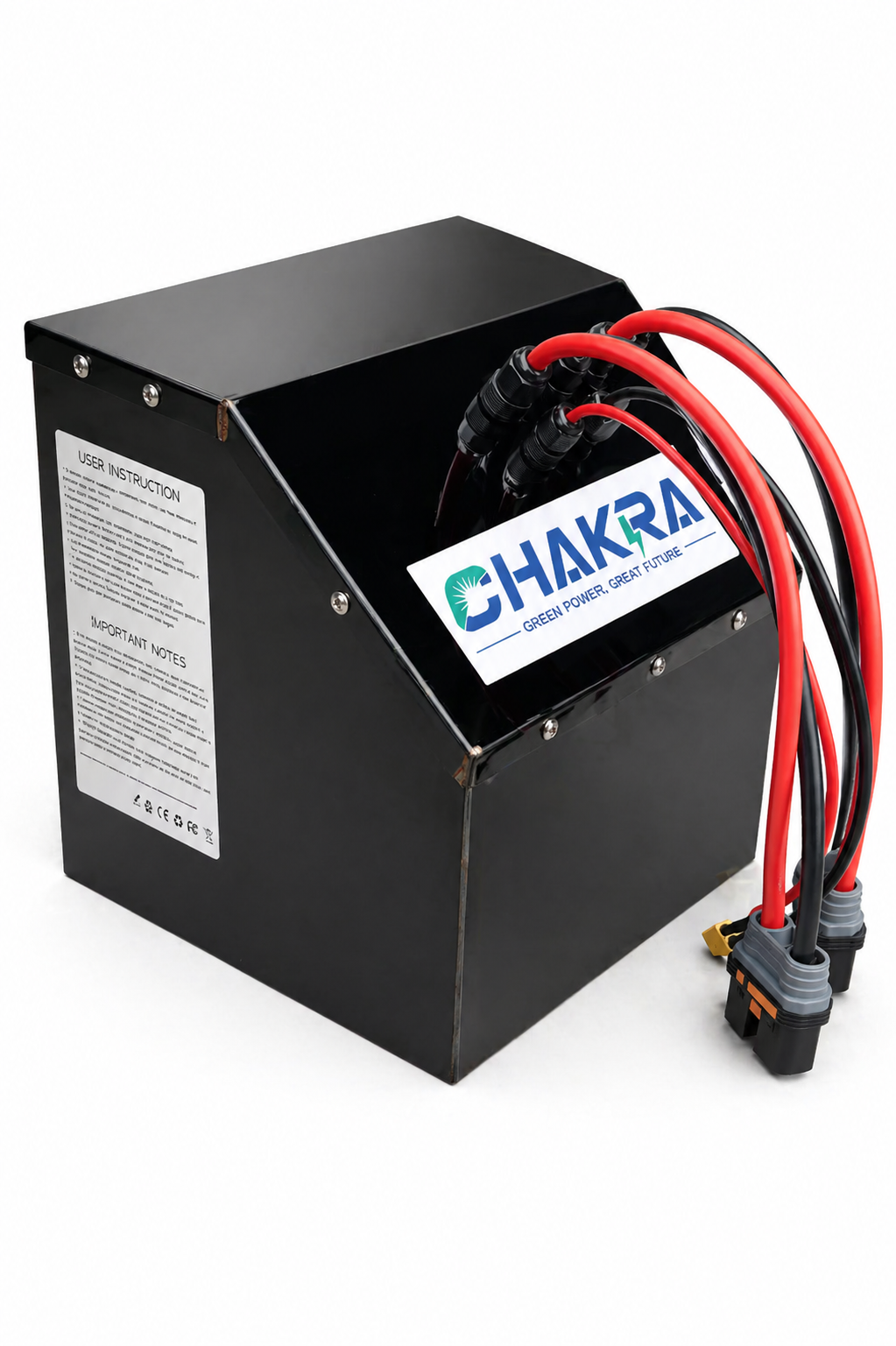 This high-performance 76V 60Ah battery, manufactured by Chakra Battery, is compatible with the 2009 Yamaha YZ450F.