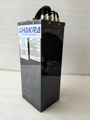 High-performance 60V 50Ah SURRON Light Bee upgrade battery manufactured by Chakra Battery, with 0.5mm red copper connections between battery cells